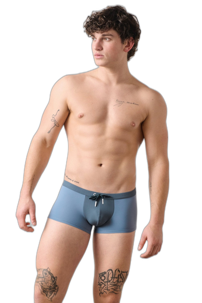 SURGE Swim Thong Trunks - Steel Blue