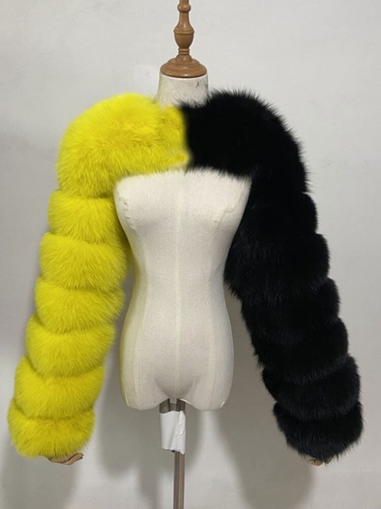 Men's Fashion Sexy Faux Fur Cropped Shawl