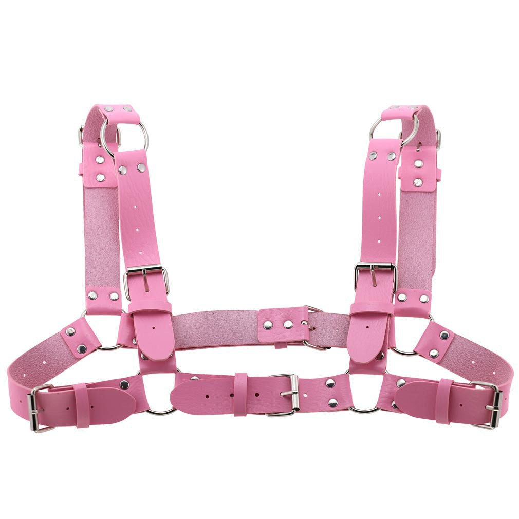 Unisex Adjustable Punk Leather Harness