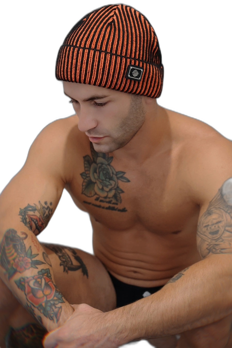 Breedwell Darkroom Rib Beanie Neon Orange