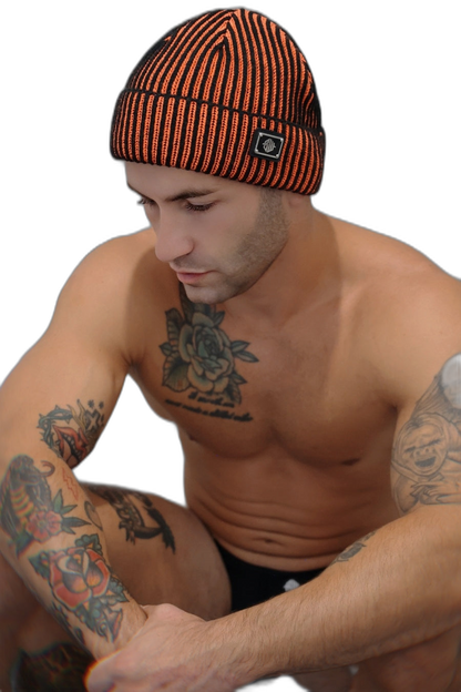 Breedwell Darkroom Rib Beanie Neon Orange