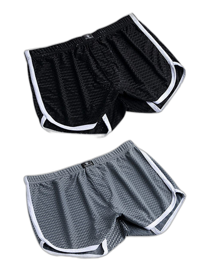2 Pack Loose Home Underwear Breathable Mesh Shorts