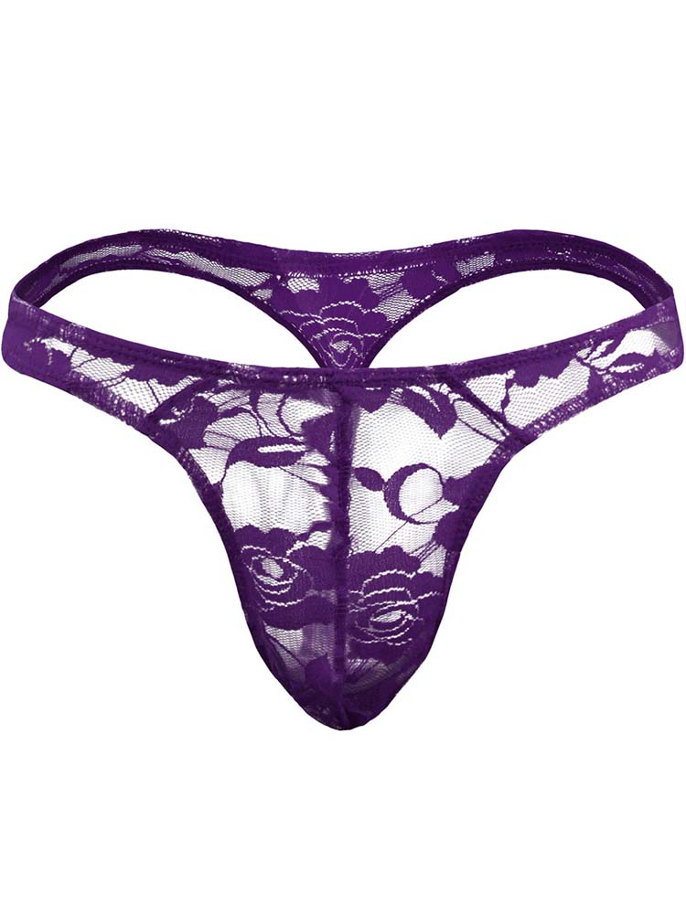 Men's Lace Sexy Translucent Thong