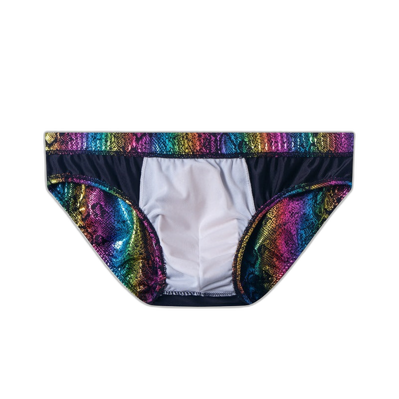 Metallic Snakeskin Bikini Brief