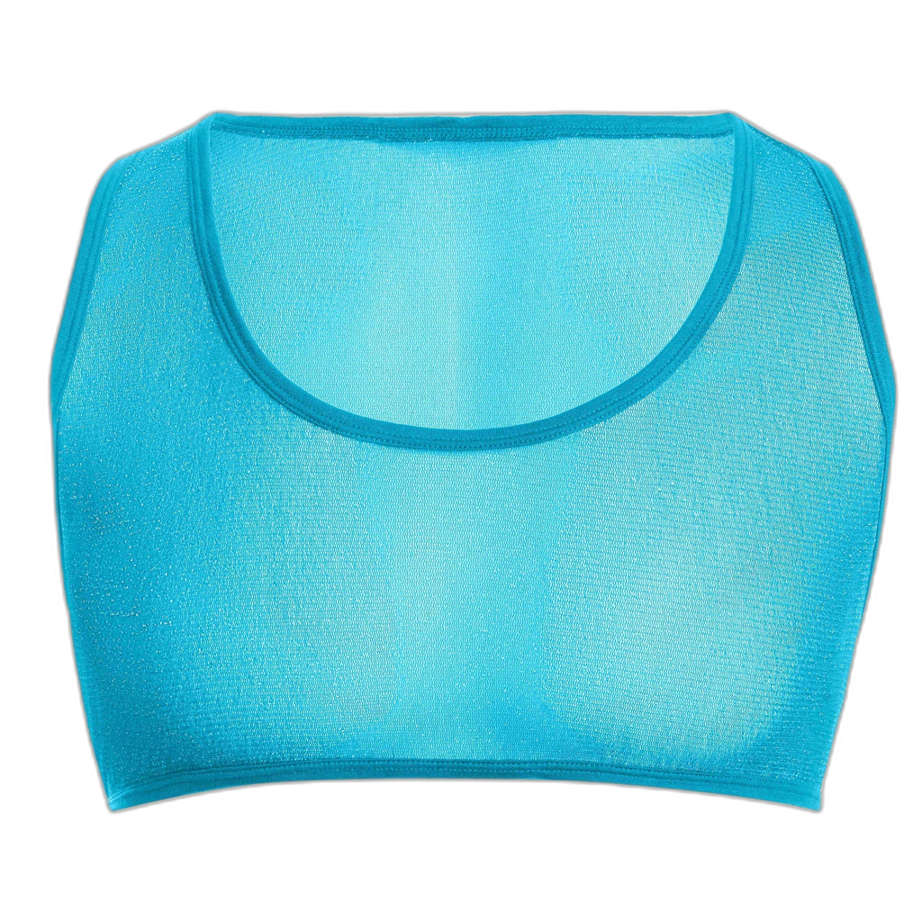 Sheer Glitter Crop Tank
