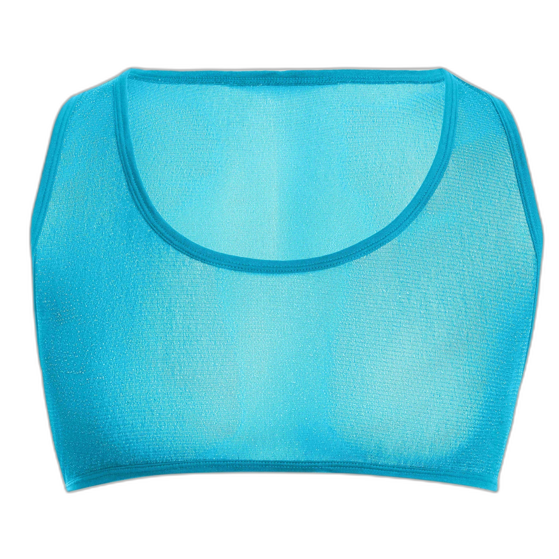 Sheer Glitter Crop Tank