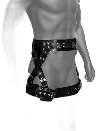 Thickened Heavy Silicone X-Shaped Half-Body Harness