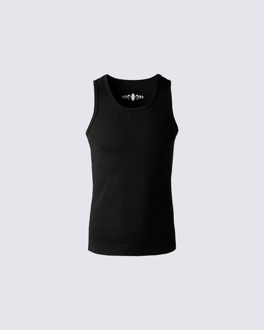 Street-Edge Vintage Embroidered Slim Fit Tank
