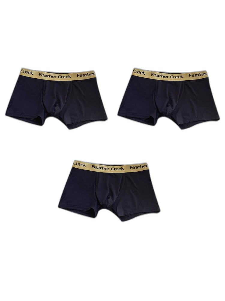3 Pack Men's U-Shaped Large Pouch Breathable Comfortable Trunks