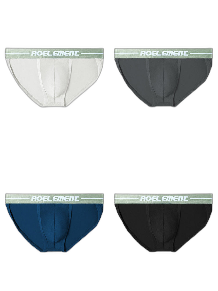 4 Pack Men's Sexy Bikini Brief Style Pouch Underwear