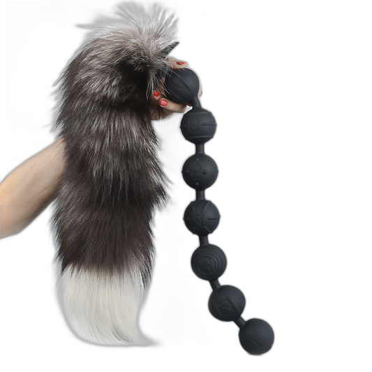 Soul - Silicone Anal Beads - 7 Balls with Removable Tail