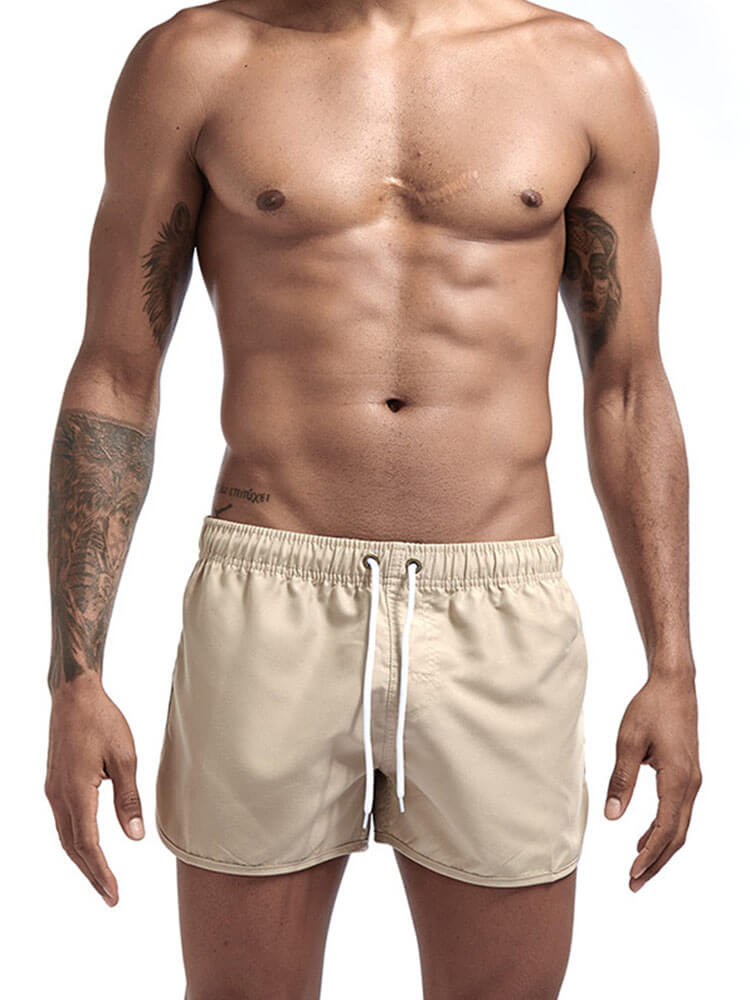 Men's Casual Athletic Drawstring Beach Shorts