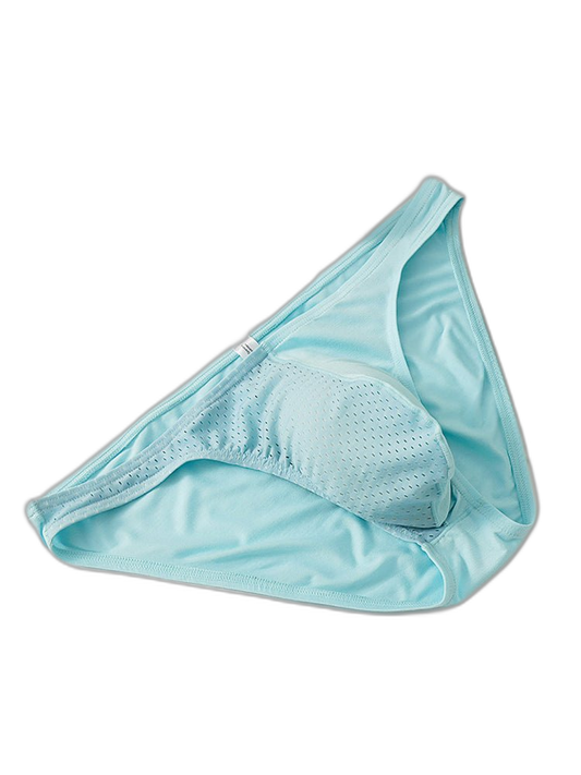 3 Pack Men's Mesh Sexy Low Waist Big Pouch Briefs