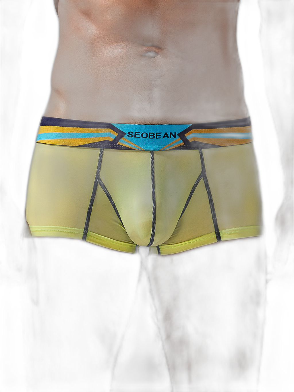 Men's Sport Splicing Lines Trunks