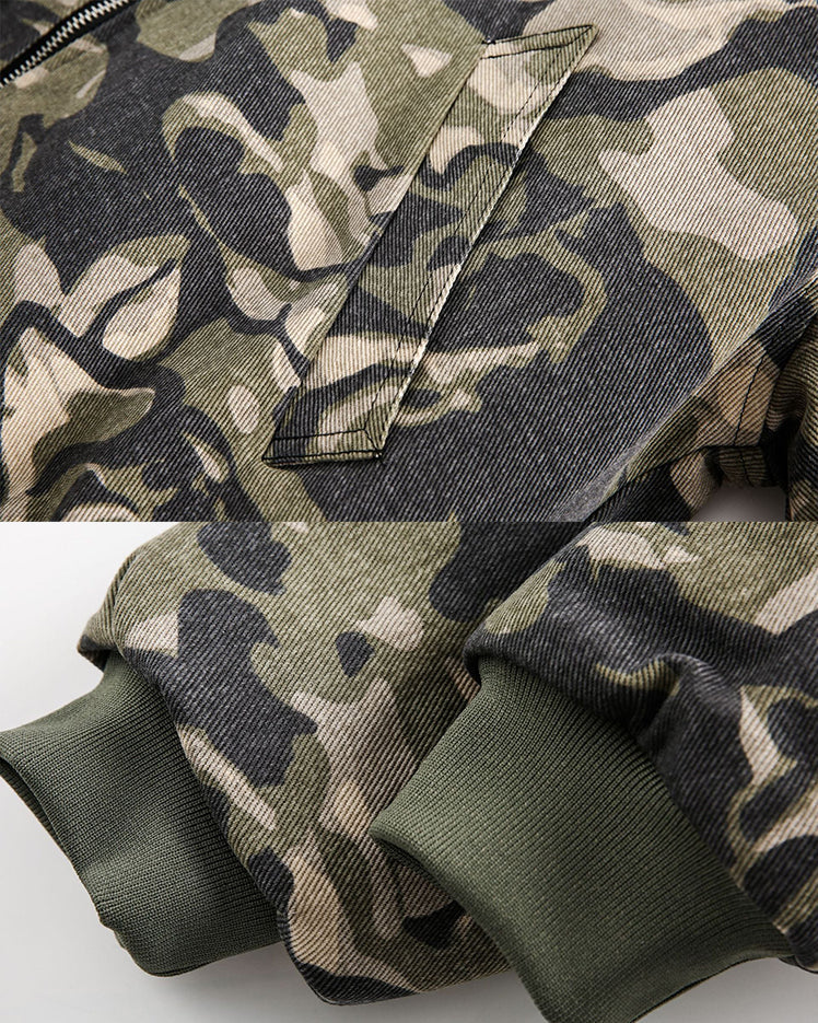 Camouflage Fleece-Lined Double-Belt Set