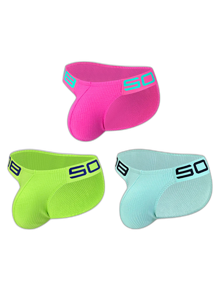 2 Pack Men’s Sexy Threaded Fabric Bikinis