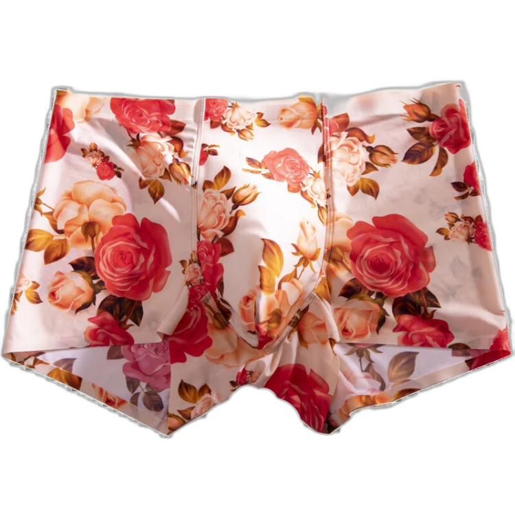 Ice Silk Floral Underwear