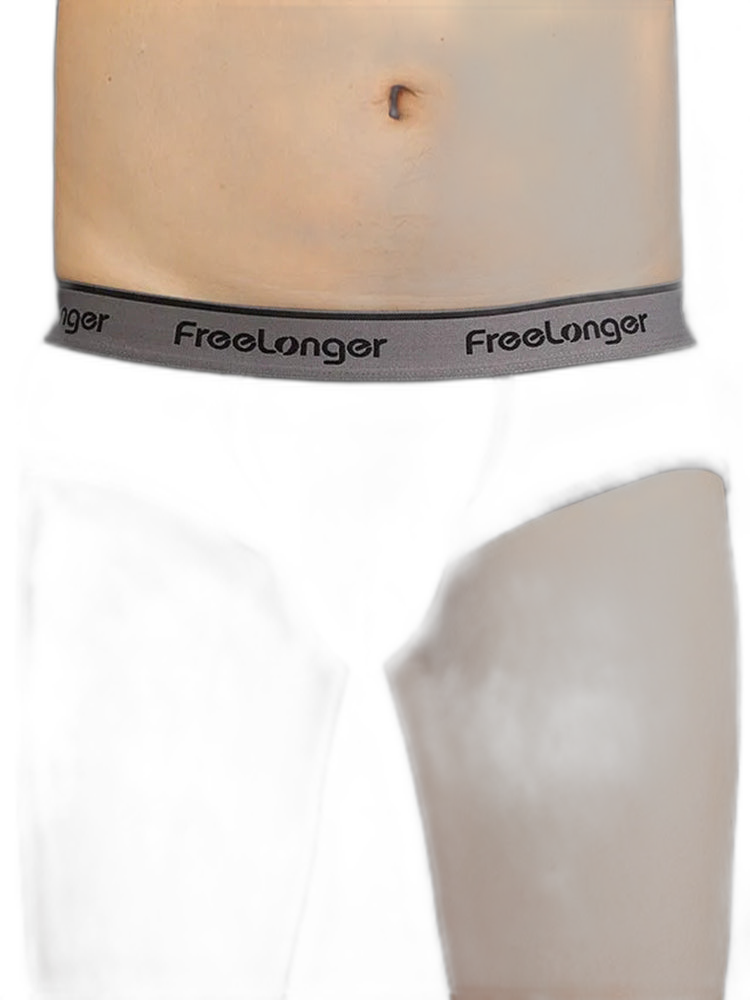 FreeLonger Men's Microfiber Covered Silky Touch Briefs