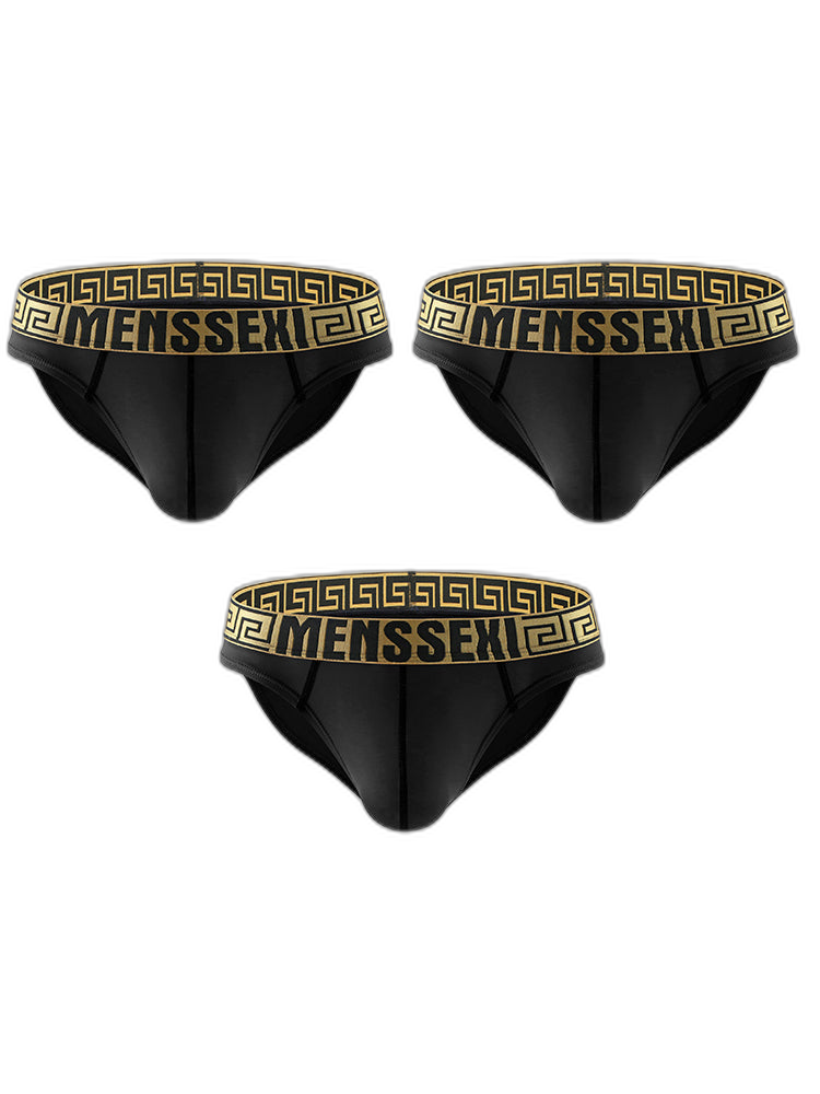 3 Pack Sexy Super Soft Ice Silk Men's Bikini