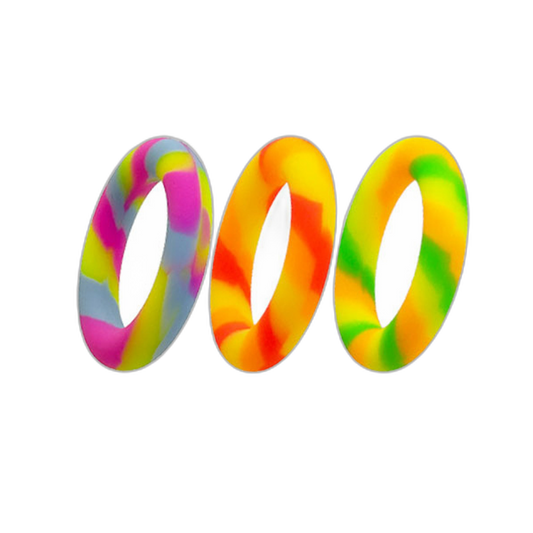 ruff GEAR Limited Edition Silicone Candy 3 Pack Cock Ring Set