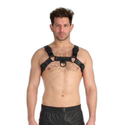 Prowler RED Leather Premium Noir Harness Black