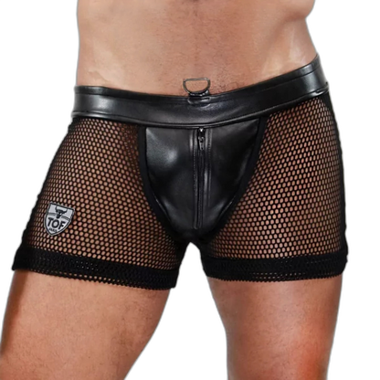 TOF Paris Spartacus Full Zip Jock Short Black