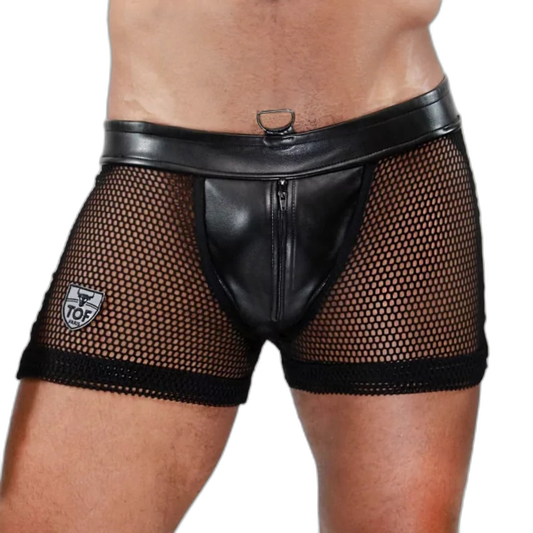 TOF Paris Spartacus Full Zip Jock Short Black
