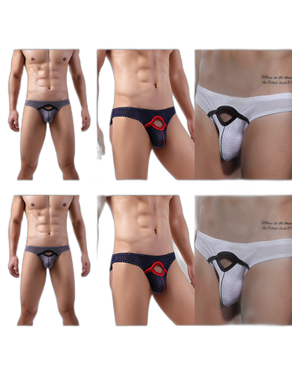 6 Pack Men’s Sexy Hollow Out Bikinis
