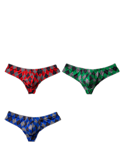 Men’s Low-Rise U-Convex Print Thong