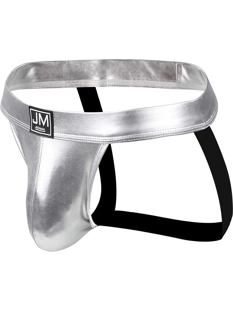 Men's Open Crotch Leather Double Thong