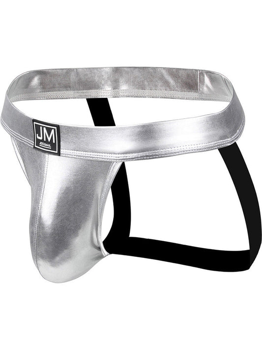Men's Open Crotch Leather Double Thong