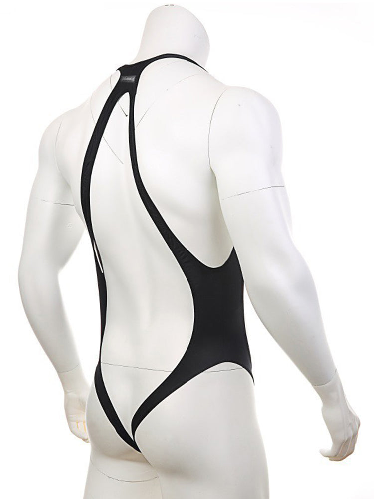 Men‘s See-Through Ice Silk Bodysuit