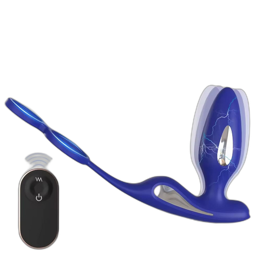 Lightning - Electric Pulse Prostate Massager with Dual Cock Ring