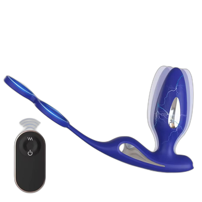 Lightning - Electric Pulse Prostate Massager with Dual Cock Ring