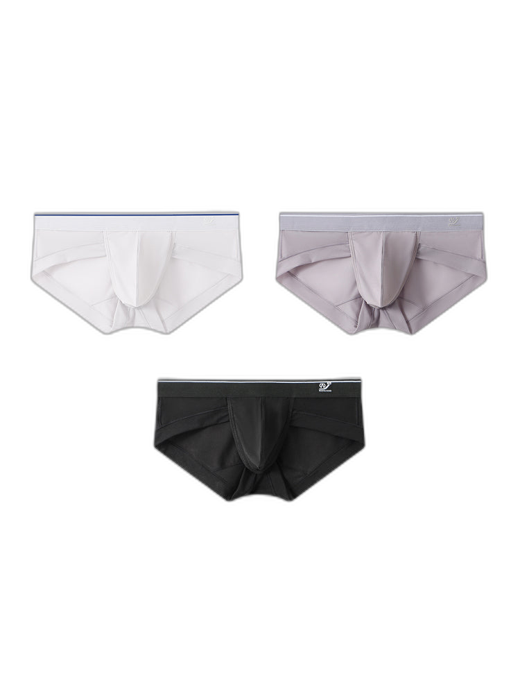 3 Pack Comfy U Convex Pouch Briefs For Men