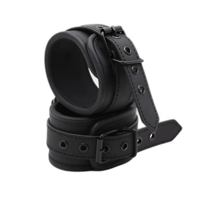 Leather Black Handcuffs