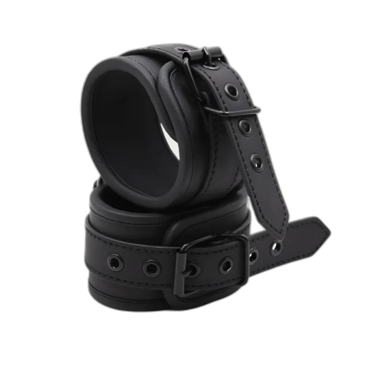 Leather Black Handcuffs