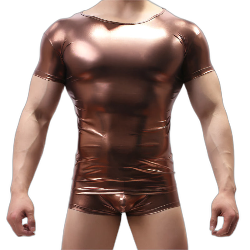 Metallic Shiny Clubwear Tee