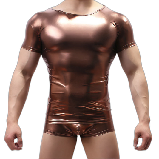 Metallic Shiny Clubwear Tee