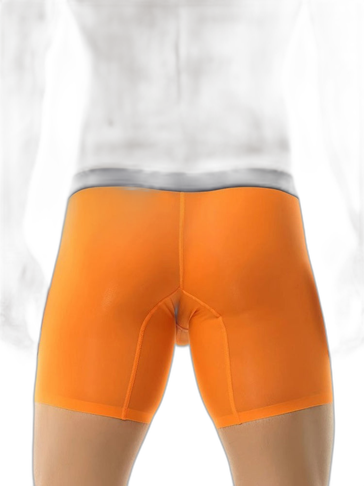 3 Pack Men's Ice Silk Athletic Long Boxer Briefs