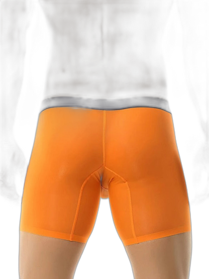 3 Pack Men's Ice Silk Athletic Long Boxer Briefs