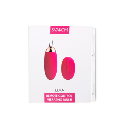 Svakom Elva Remote Control Vibrating Bullet - Red