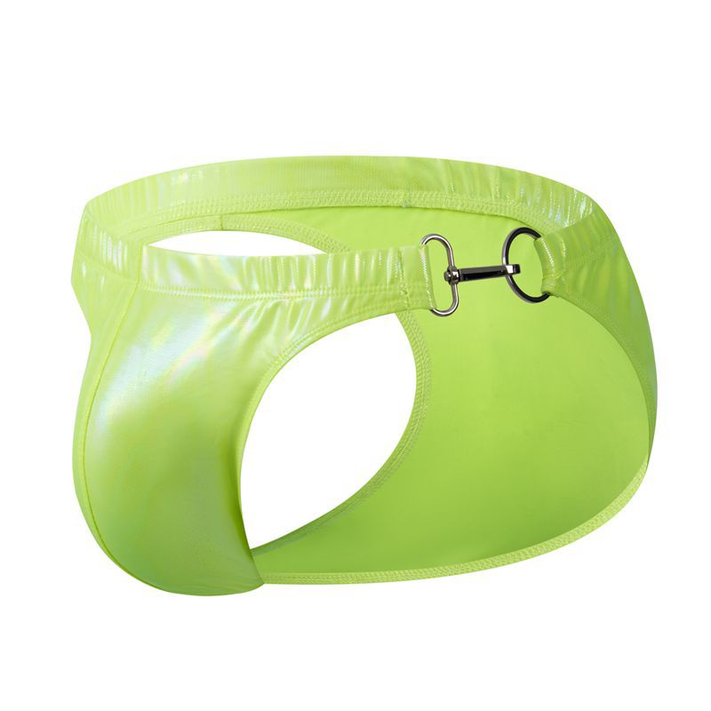 Men's Briefs Laser Imitation Leather Swim Bikini