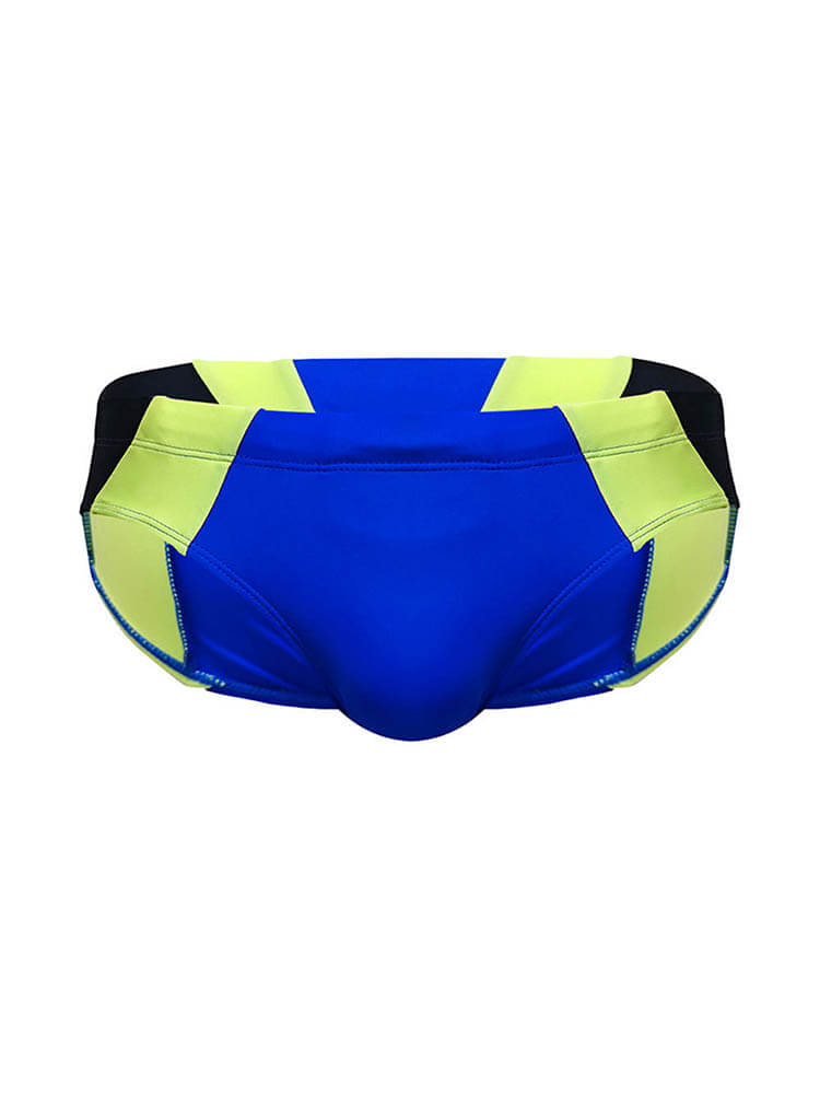 Men's Colorblock Quick Dry Beach Swim Briefs