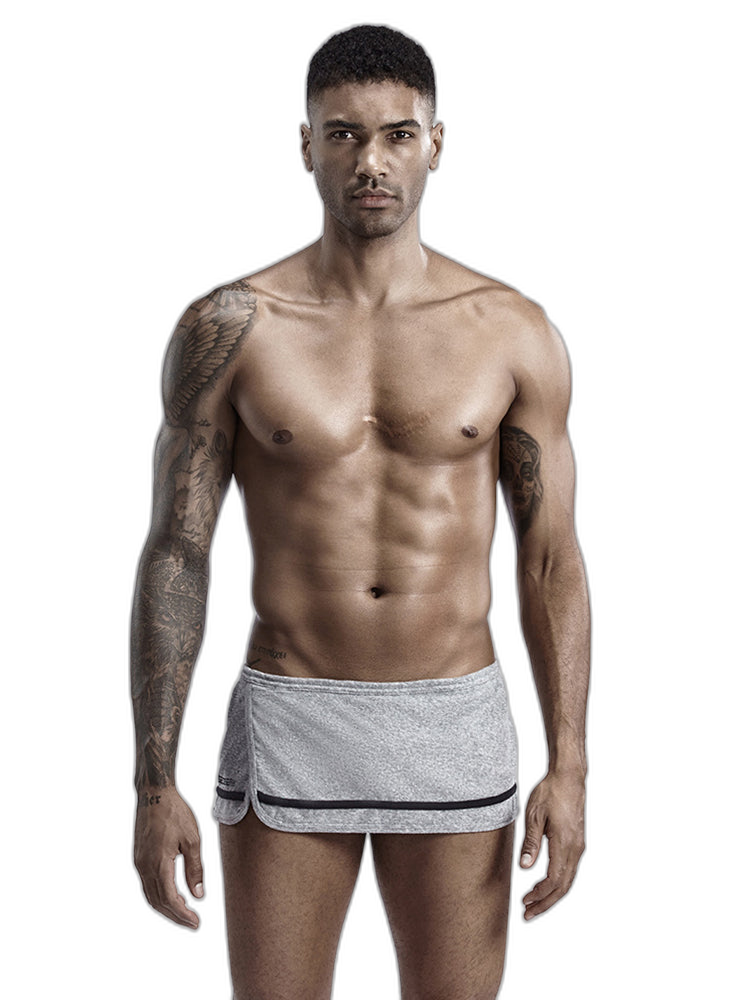 Men's Stylish Homewear Cotton Toweling Side Slit Shorts