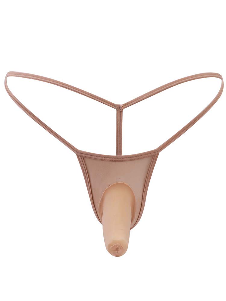 Men's Elephant Nose Thin Transparent Thong