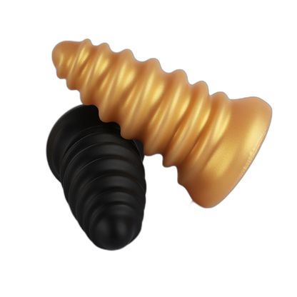 Milo - Ribbed Butt Plug - Soft Anal Dilator - Huge Anal Toy - Anal Sex Toy