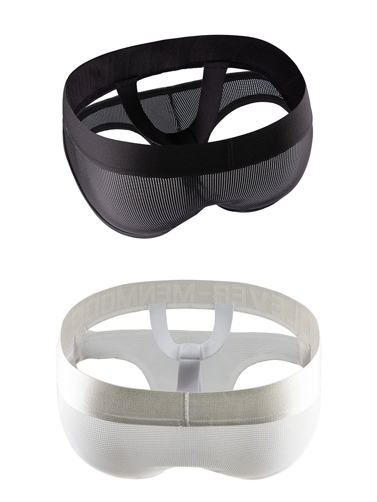 2 Pack Men's Mesh Breathable Multi-Functional Lifting Briefs