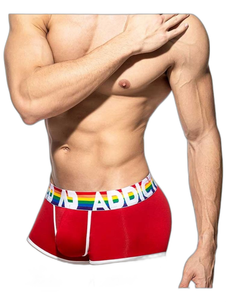2 Pack Men’s Large Pouch Rainbow Trunks