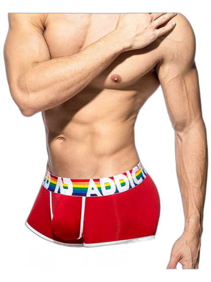 2 Pack Men’s Large Pouch Rainbow Trunks